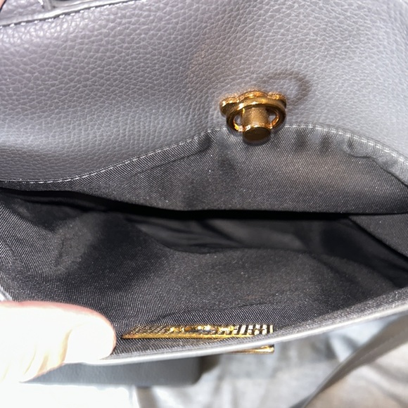 Brand new Love & Lore smaller grey vegan leather tote bag. - Picture 6 of 11